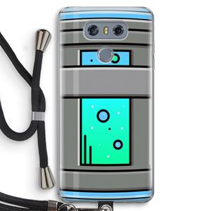 CaseCompany Chug Bottle: LG G6 Transparant Hoesje met koord
