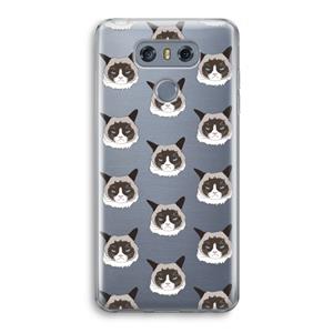 CaseCompany It's a Purrr Case: LG G6 Transparant Hoesje