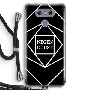 CaseCompany Negenduust geometrisch: LG G6 Transparant Hoesje met koord