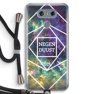 CaseCompany Negenduust ruimte: LG G6 Transparant Hoesje met koord