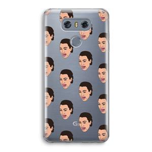 CaseCompany Ugly Cry Call: LG G6 Transparant Hoesje