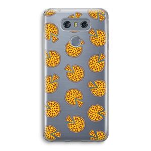 CaseCompany You Had Me At Pizza: LG G6 Transparant Hoesje