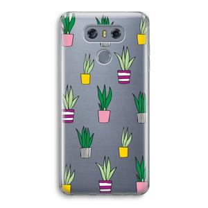 CaseCompany Sanseveria: LG G6 Transparant Hoesje