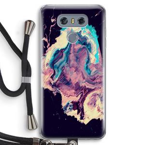 CaseCompany Cosmic Silence: LG G6 Transparant Hoesje met koord