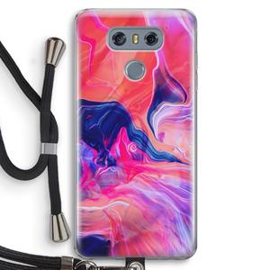 CaseCompany Earth And Ocean: LG G6 Transparant Hoesje met koord