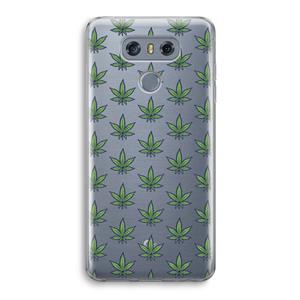 CaseCompany Weed: LG G6 Transparant Hoesje