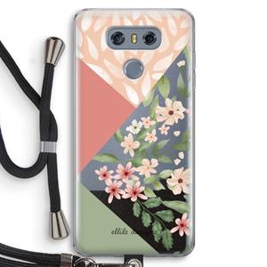CaseCompany Sweet heaven geometrics: LG G6 Transparant Hoesje met koord