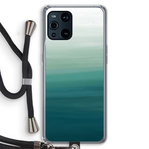 CaseCompany Ocean: Oppo Find X3 Pro Transparant Hoesje met koord