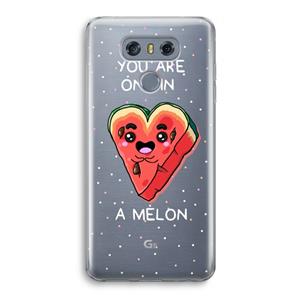 CaseCompany One In A Melon: LG G6 Transparant Hoesje