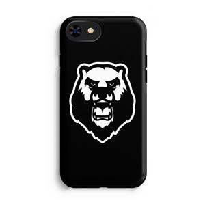 CaseCompany Angry Bear (black): iPhone 7 Tough Case