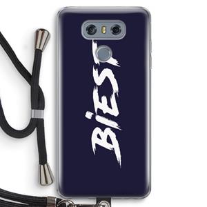 CaseCompany Biest: LG G6 Transparant Hoesje met koord
