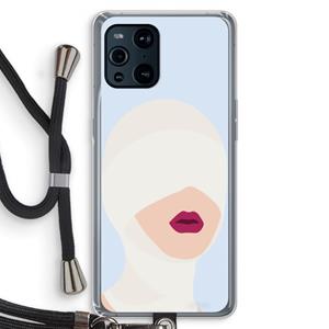 CaseCompany Incognito: Oppo Find X3 Pro Transparant Hoesje met koord