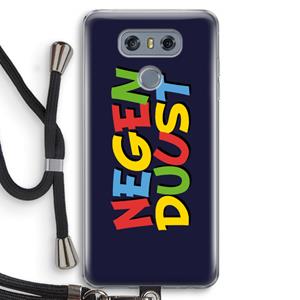CaseCompany 90's One: LG G6 Transparant Hoesje met koord