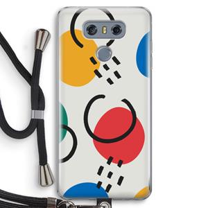 CaseCompany Illustratieve pop 3: LG G6 Transparant Hoesje met koord