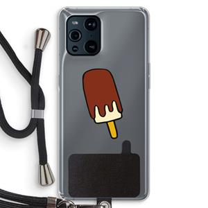 CaseCompany Frisco: Oppo Find X3 Pro Transparant Hoesje met koord