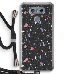 CaseCompany Terrazzo N°16: LG G6 Transparant Hoesje met koord