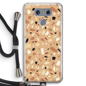 CaseCompany Terrazzo N°17: LG G6 Transparant Hoesje met koord