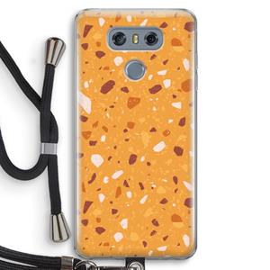 CaseCompany Terrazzo N°24: LG G6 Transparant Hoesje met koord