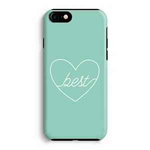 CaseCompany Best heart pastel: iPhone 7 Tough Case