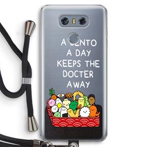 CaseCompany Bento a day: LG G6 Transparant Hoesje met koord