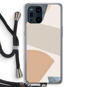 CaseCompany Formo: Oppo Find X3 Pro Transparant Hoesje met koord