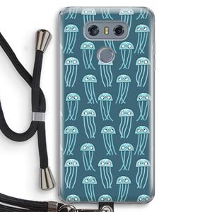 CaseCompany Kwallie: LG G6 Transparant Hoesje met koord