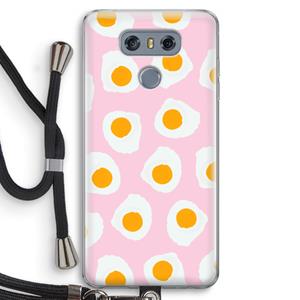 CaseCompany Dancing eggs: LG G6 Transparant Hoesje met koord