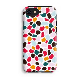 CaseCompany Colored Giraffe: iPhone 7 Tough Case