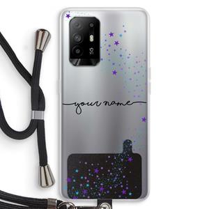 CaseCompany Sterren: Oppo A94 5G Transparant Hoesje met koord