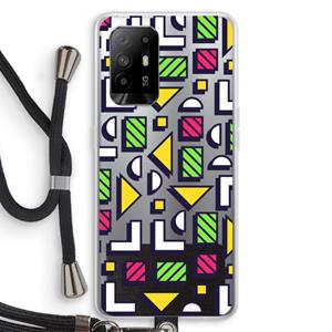 CaseCompany 8-bit N°4: Oppo A94 5G Transparant Hoesje met koord