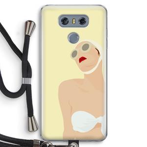 CaseCompany Summer: LG G6 Transparant Hoesje met koord