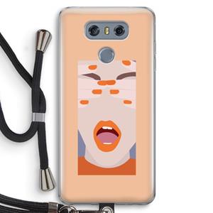 CaseCompany Surprise: LG G6 Transparant Hoesje met koord
