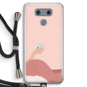 CaseCompany Wine: LG G6 Transparant Hoesje met koord