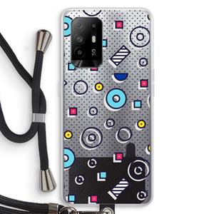 CaseCompany 8-bit N°9: Oppo A94 5G Transparant Hoesje met koord