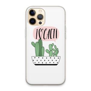 CaseCompany I love cacti: iPhone 13 Pro Max Transparant Hoesje