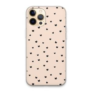 CaseCompany Kleine kattenkopjes: iPhone 13 Pro Max Transparant Hoesje