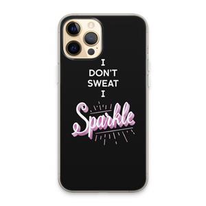 CaseCompany Sparkle quote: iPhone 13 Pro Max Transparant Hoesje