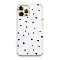 CaseCompany Blauwe stippen: iPhone 13 Pro Max Transparant Hoesje