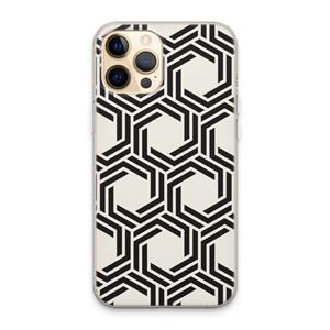 CaseCompany Geometrisch patroon: iPhone 13 Pro Max Transparant Hoesje