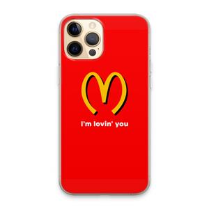 CaseCompany I'm lovin' you: iPhone 13 Pro Max Transparant Hoesje