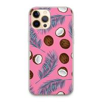 CaseCompany Kokosnoot roze: iPhone 13 Pro Max Transparant Hoesje