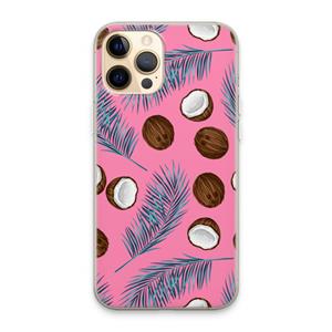 CaseCompany Kokosnoot roze: iPhone 13 Pro Max Transparant Hoesje