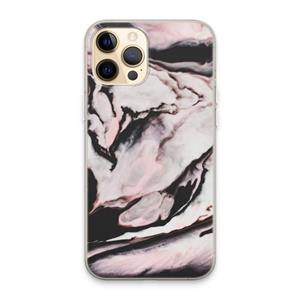 CaseCompany Roze stroom: iPhone 13 Pro Max Transparant Hoesje