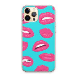 CaseCompany Bite my lip: iPhone 13 Pro Max Transparant Hoesje
