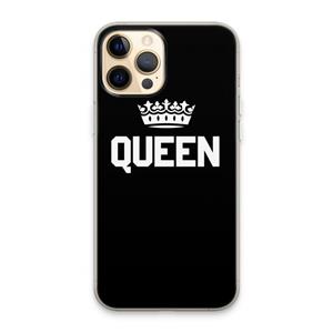 CaseCompany Queen zwart: iPhone 13 Pro Max Transparant Hoesje