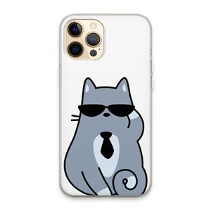 CaseCompany Cool cat: iPhone 13 Pro Max Transparant Hoesje