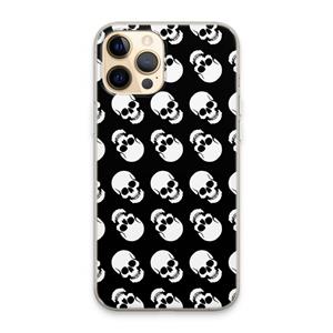 CaseCompany Musketon Skulls: iPhone 13 Pro Max Transparant Hoesje