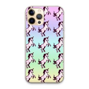 CaseCompany Musketon Unicorn: iPhone 13 Pro Max Transparant Hoesje