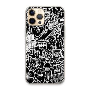 CaseCompany Vexx Black Mixtape: iPhone 13 Pro Max Transparant Hoesje