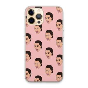 CaseCompany Ugly Cry Call: iPhone 13 Pro Max Transparant Hoesje